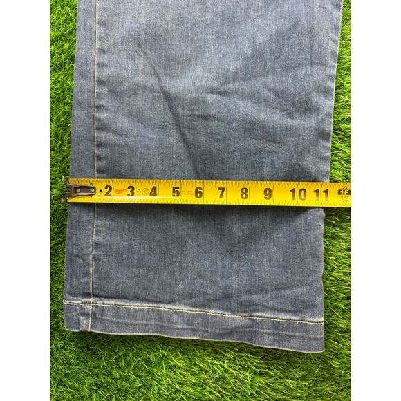 Ed Hardy Brave Hearts Eagle Wide Leg Denim Jeans W34 Y2K VTG Embroidered Graphic - Picture 14 of 15